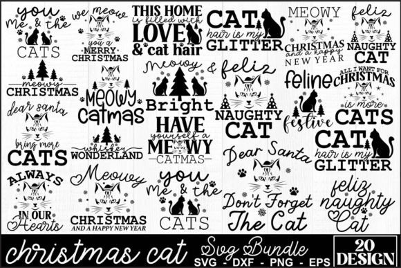 Christmas Cat SVG Bundle