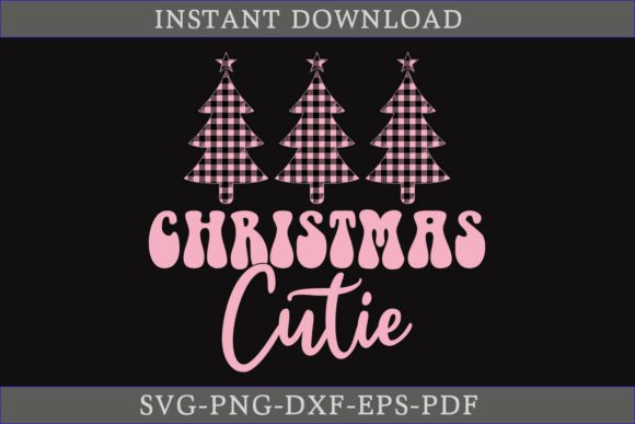 Christmas Cutie Retro Christmas Tree SVG