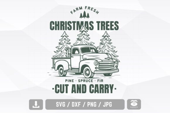 Farm Fresh Christmas Trees Svg