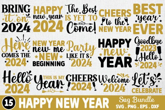 Happy New Year Svg Bundle Review