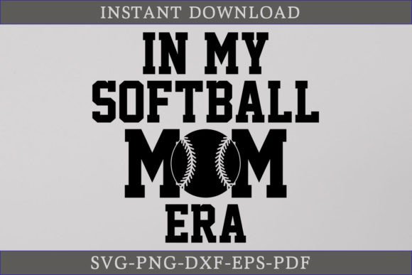 In My Softball Mom Era Retro SVG Shirt