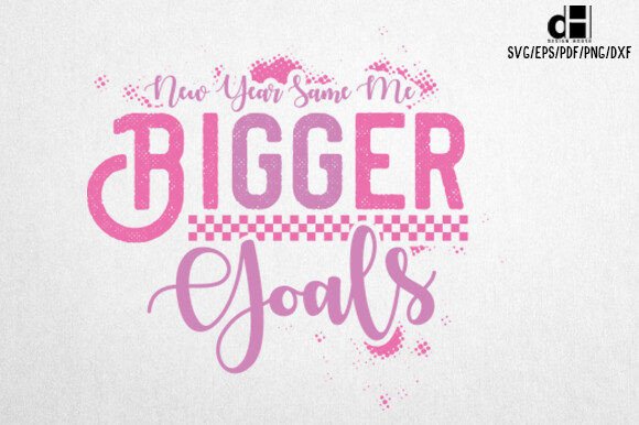Pink New Year Quote SVG