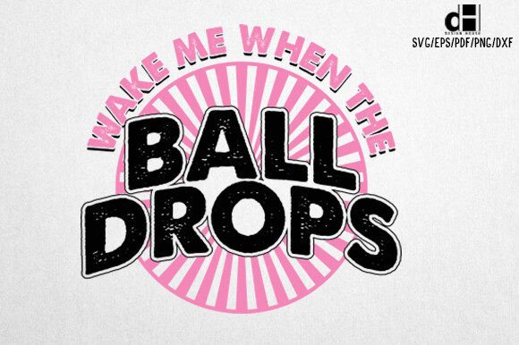 Pink New Year Saying SVG