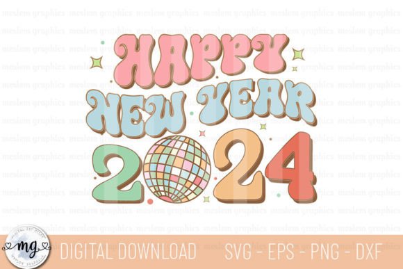 Retro Happy New Year 2024 SVG: A Designer’s Honest Review